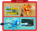 Showing both power-ups, from the Japanese site for the game